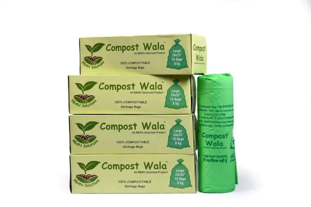 Set of 4 Large Compostable Bags