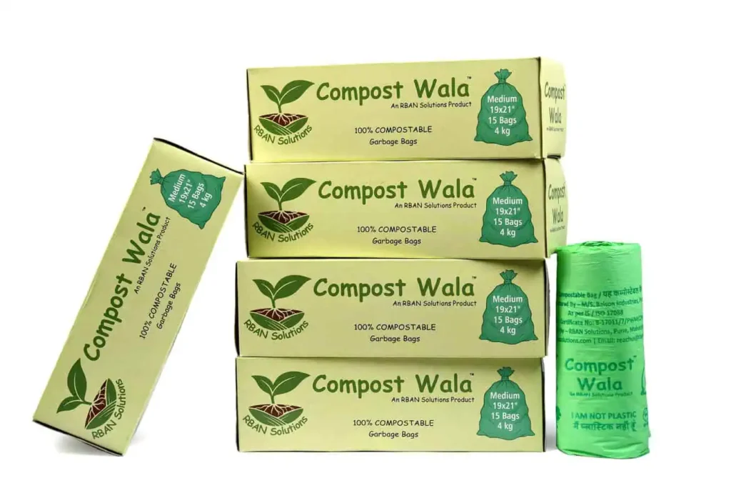 MEDIUM 5_1 Medium Compostable Garbage Bag - 5